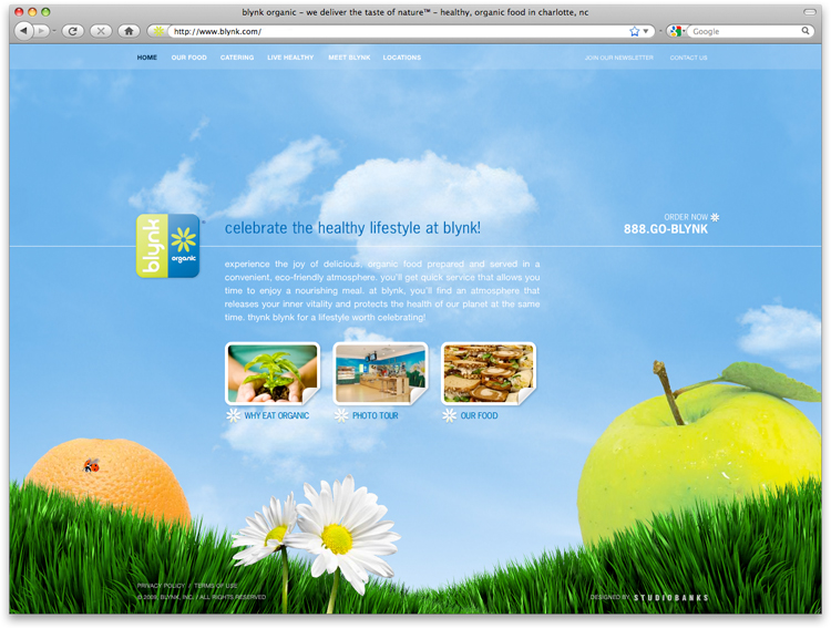 Blynk Organic - Homepage