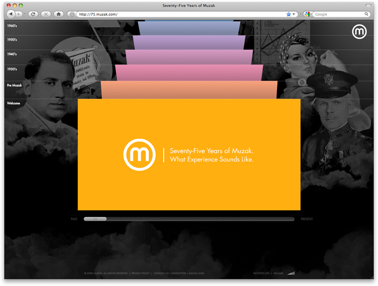 Muzak 75th Anniversary - Homepage